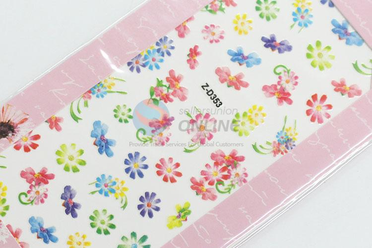 Cute best popular style flowers nail sticker