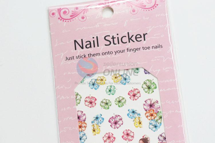 Wholesale beautiful flowers nail sticker