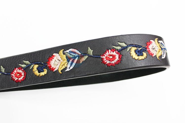 105cm PU Embroidered Belt