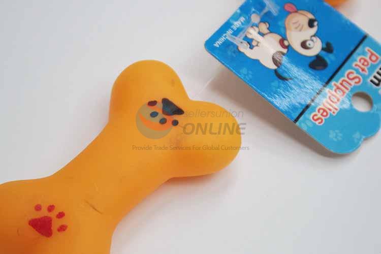 Orange Bone Vinyle Pet Toys/Dog Toy/Chew Toy