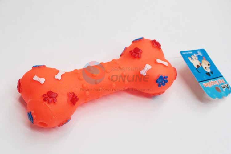 Orange Bone Vinyle Pet Toys/Dog Toy/Chew Toy