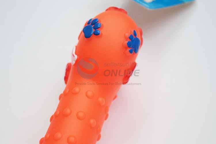 Orange Bone Vinyle Pet Toys/Dog Toy/Chew Toy