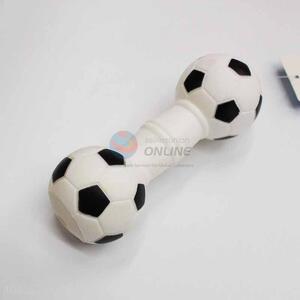 Football Pattern Bone Shaped Vinyle Pet Toys/Dog Toy/Chew Toy