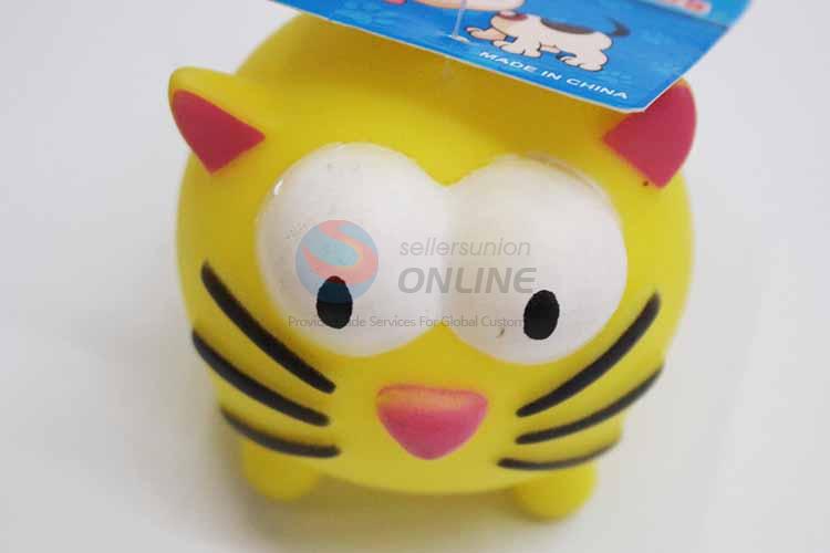 Yellow Cat Vinyle Pet Toys/Dog Toy/Chew Toy