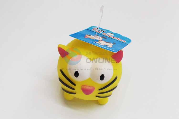 Yellow Cat Vinyle Pet Toys/Dog Toy/Chew Toy