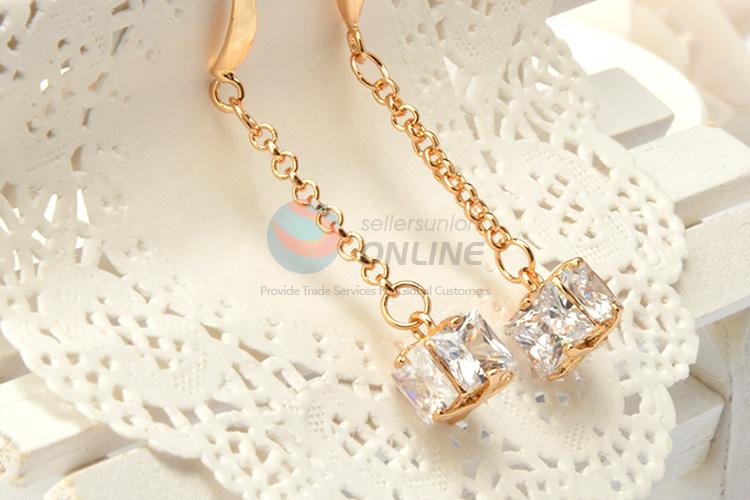 China wholesale promotional zircon earrings