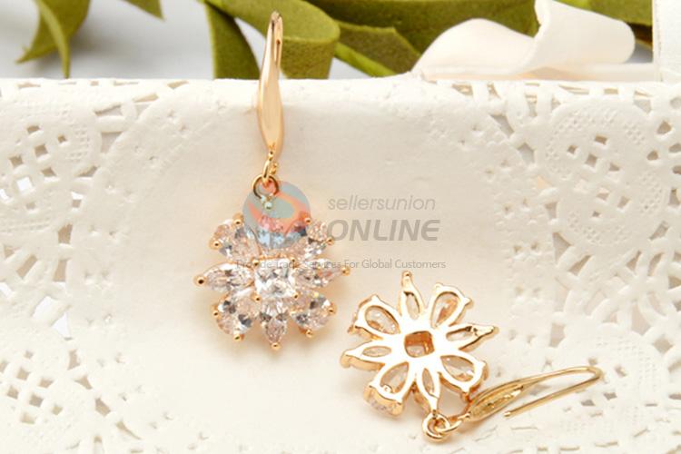 Factory promotional customized flower earrings