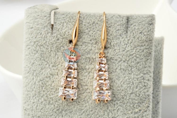 Popular promotional zircon earrings