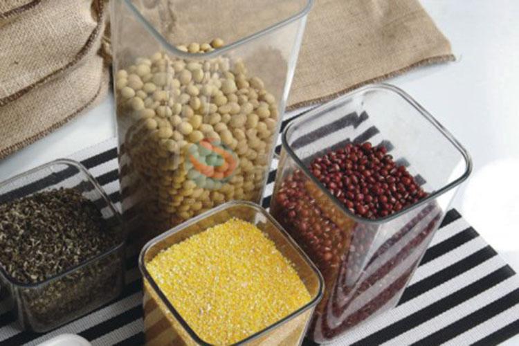 Custom Square Storage Jar Food Contain Set