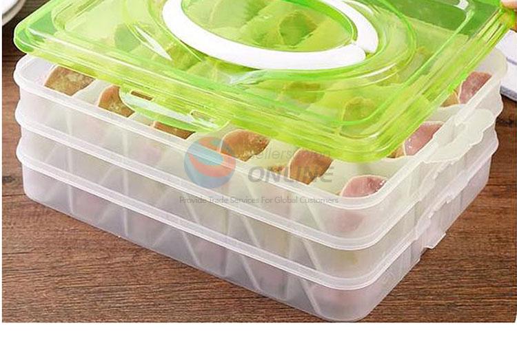 New Design Three Layers Dumplings Storage Box