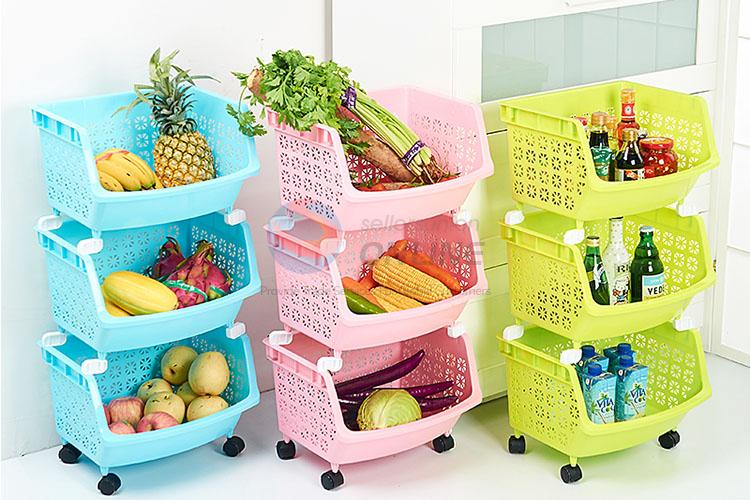 Household Multifunction Three Layers Storage Holders With Wheels