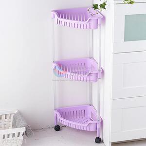 Popular Triangle Three Layers Storage Rack With Wheels