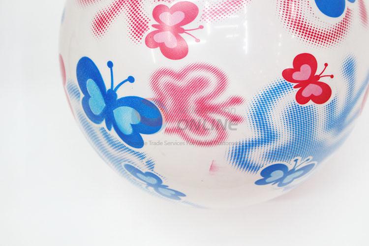 Butterfly Pattern White PVC Inflatable Ball