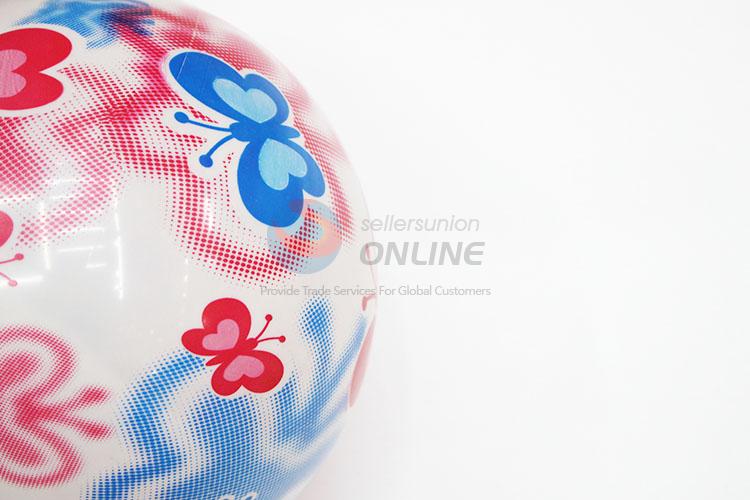 Butterfly Pattern White PVC Inflatable Ball