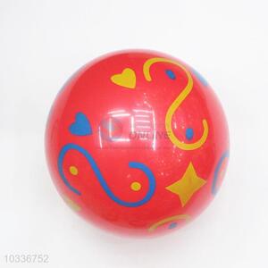 Heart Pattern Red PVC Inflatable Ball Toy