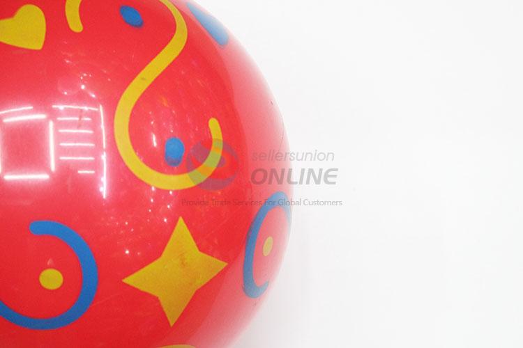 Heart Pattern Red PVC Inflatable Ball Toy