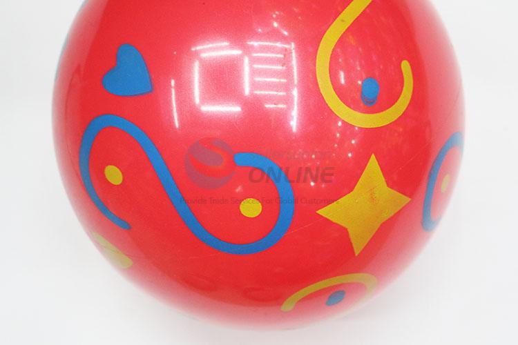 Heart Pattern Red PVC Inflatable Ball Toy