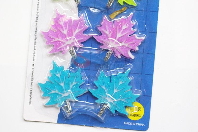 Cute Design Maple Leaf Shape Sticky Hook