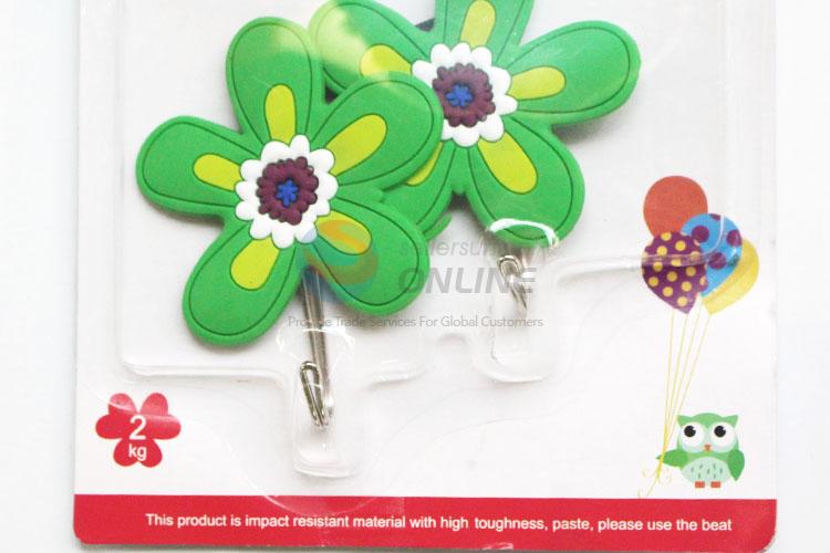 Newest Flower Shape Plastic Hooks Decorative Hook