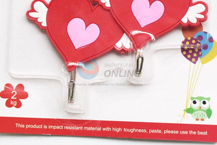 Sweet Heart Shape Household Multipurpose Sticky Hook