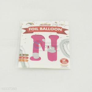 Hot Sale DIY Alphabet N Shaped Foil Balloon 17