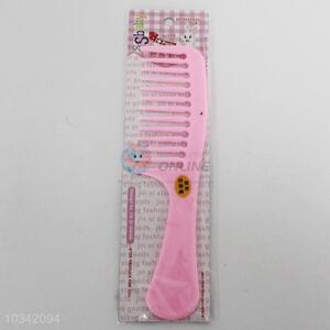 New Arrival Plastic Pink Hair Comb