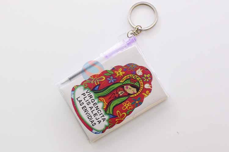 Russian Doll Pattern NoteBook Key Chain/Key Ring with Pen