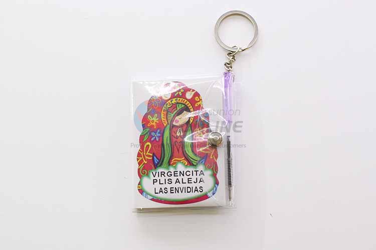 Russian Doll Pattern NoteBook Key Chain/Key Ring with Pen