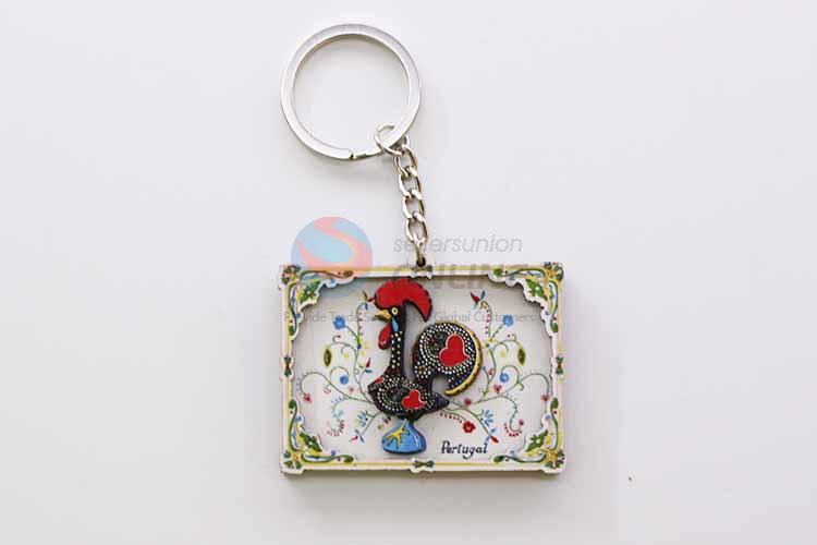 Rooster Pattern Key Chain/Key Ring