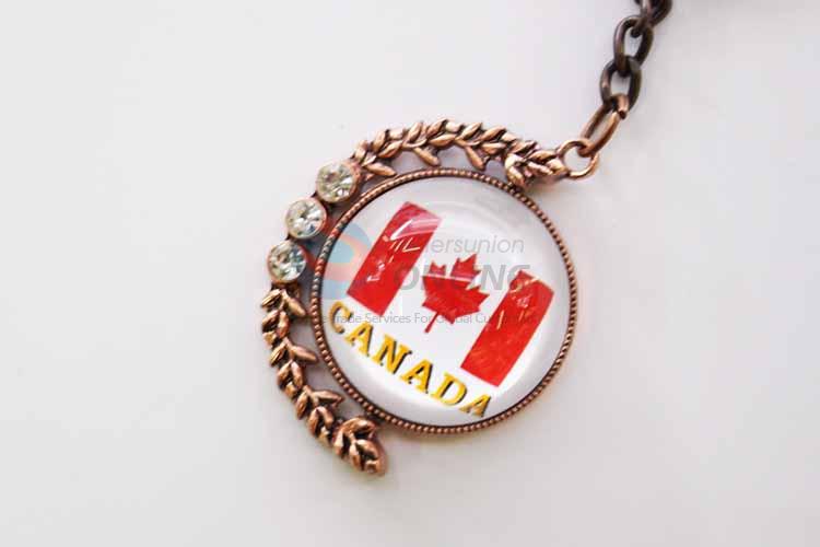 Canada Flag Pattern Key Chain/Key Ring