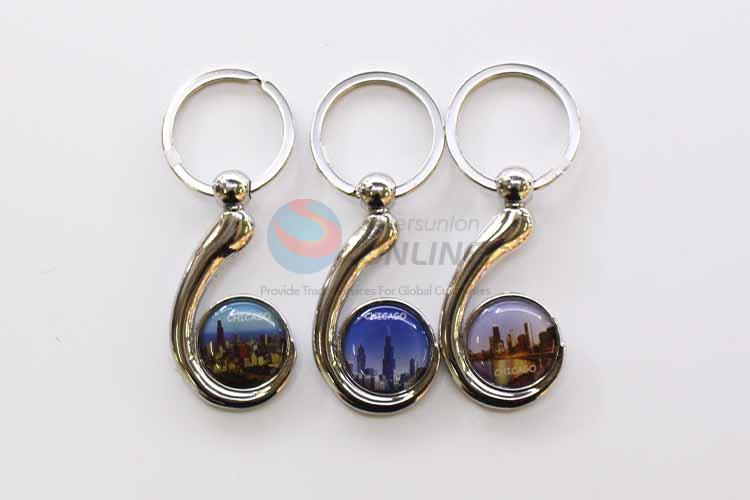 Chicago Pattern Key Chain/Key Ring