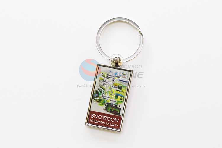 Snowdon Rectangular Key Chain/Key Ring