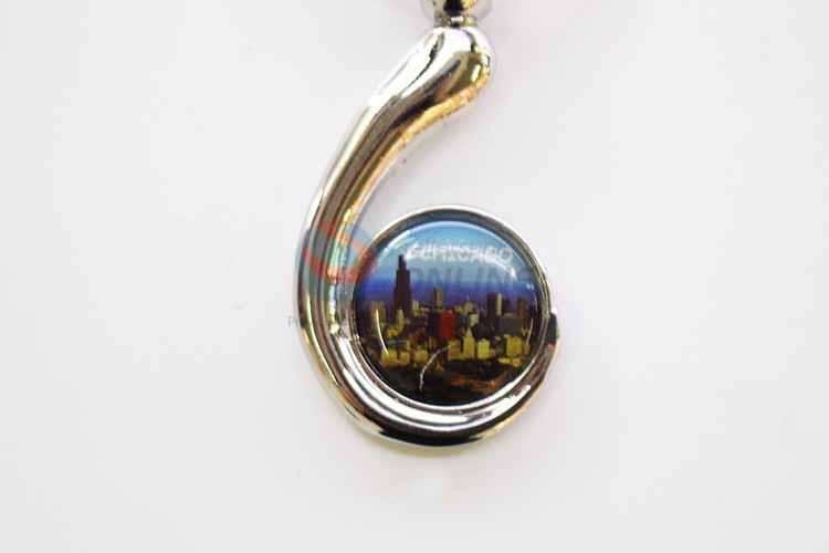 Chicago Pattern Key Chain/Key Ring