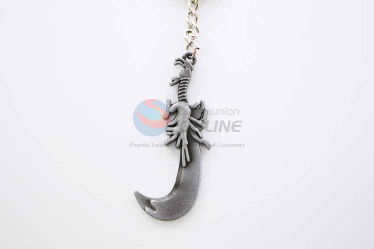 Sickle Shaped Key Chain/Key Ring