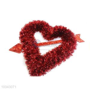 Beautiful Red Heart Shaped Christmas Decoration for Sale