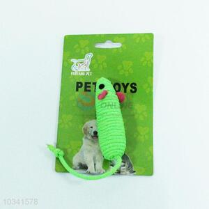 New product low price good green mouse shape pet toy