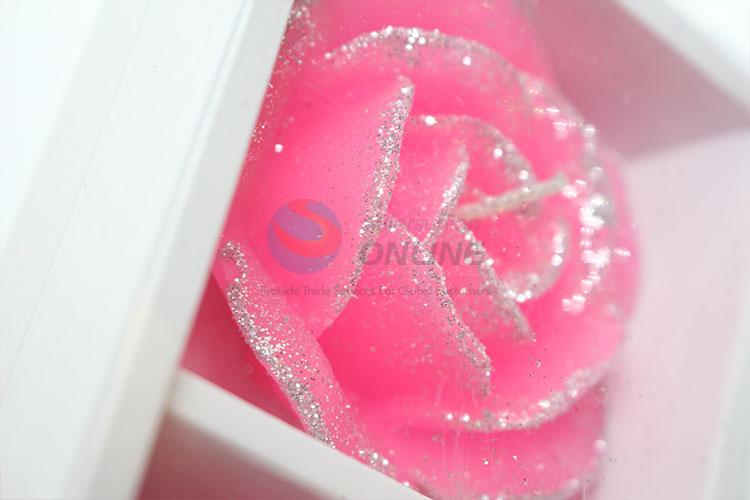 Exquisite glitter flower candles