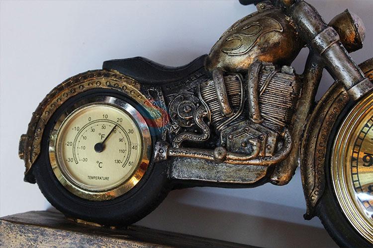 Bottom price nice design motorcycle pattern craft clock