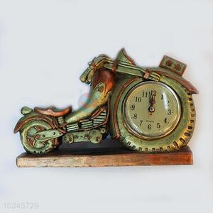 Customized motorcycle pattern craft clock