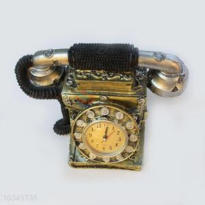 Fashion classic telephone craft clock