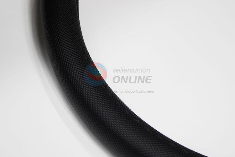 Wear resistant pu leather sewing steering wheel cover for car