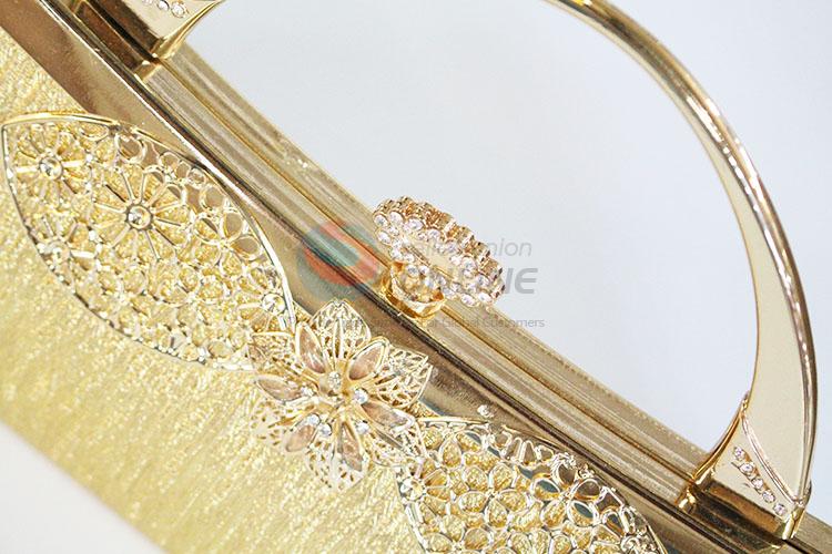 Golden Color Purse Evening Bag Clutch Handbag