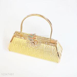 Popular Metal Rhinestone Decorative Evening Handbag for Wholesale