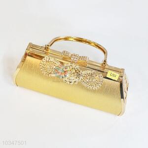 Vintage Clutch Golden Evening Cocktail Party Handbag