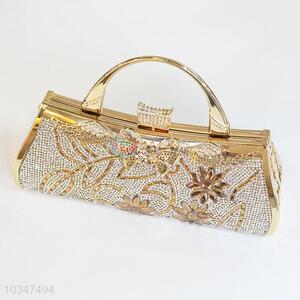 Rhinestone Flower Decorative Party Bridal Handbags for Lady