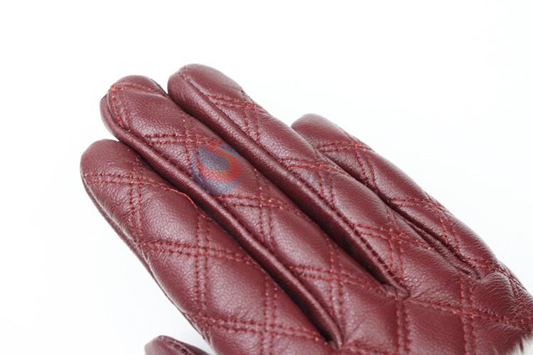 Low price new arrival women winter warm genuine leather gloves