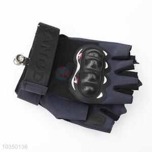 Classic popular design men winter half-finger gloves