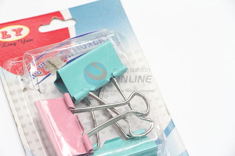 Factory Direct High Quality Office Learning Supplies Colorful Binder Clips Paper Clip