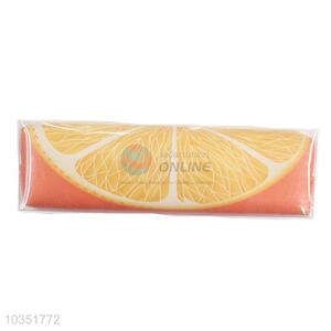 Best Selling New Orange Printed Pu Pencil Bag