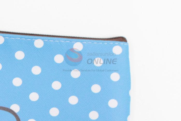 Best Selling Polka Dot Printed Pen Bag For Kids